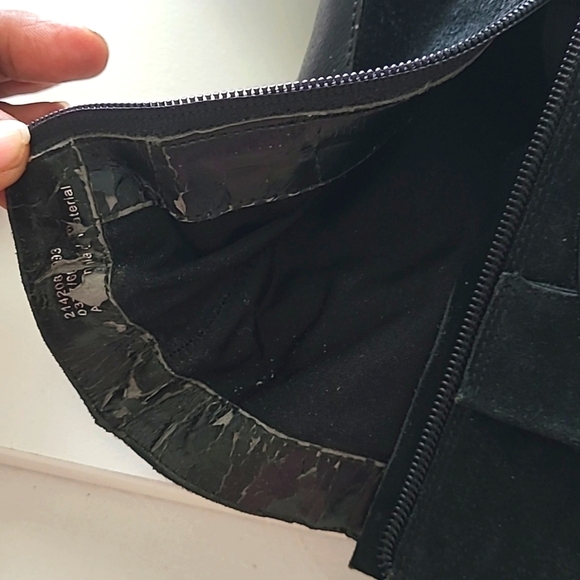 NWOB - Colin Stuart Suede & Vegan Leather Black  Ankle Boots - Picture 7 of 8